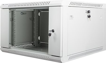 Picture of Lanberg Rack Wandschrank 19" 6U/600X600 Glastür grau