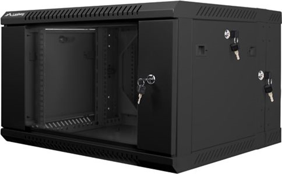 Picture of Szafa instalacyjna wisząca dwusekcyjna 19 cali 6U 600X600mm czarna