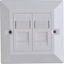 Picture of Lanview CAT6 Faceplate Dual Gang UK
