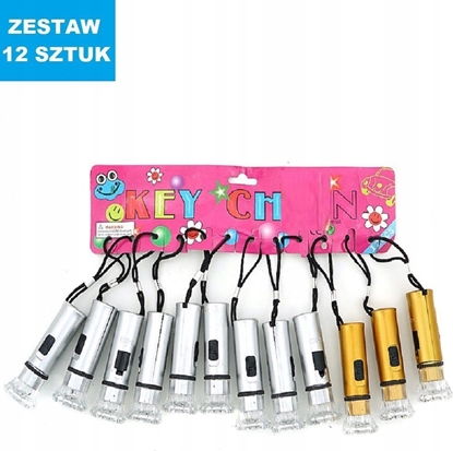 Attēls no Latarka Adar Brelok latarka zota/srebrna karta 531154 ADAR mix cena za 12 szt