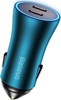 Изображение Lādētājs Baseus Golden Contractor Pro Dual Quick Charger Car Charger 2 x USB-C 40W Blue
