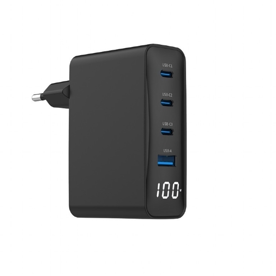 Picture of Lādētājs Gembird Universal USB charger 4-port LCD 100W GaN