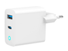 Picture of Lādētājs Gembird USB Type-C + USB Type-A 45W LED White
