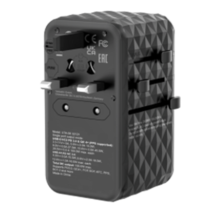 Picture of Lādētājs Verbatim Universal Travel Adapter 100W GaN III