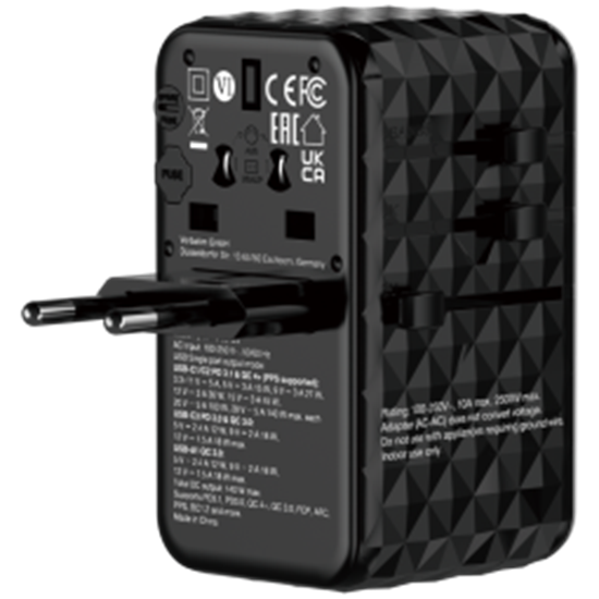 Picture of Lādētājs Verbatim Universal Travel Adapter 140W GaN III