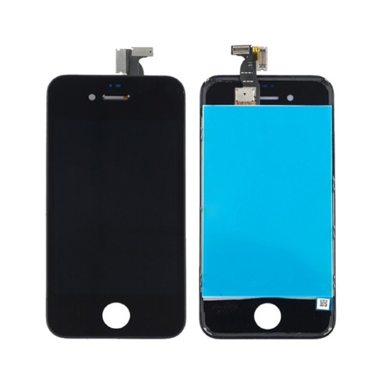 Изображение LCD ekrāns ar skarienjutigu ekranu priekš IPhone 4 4S Black HQ