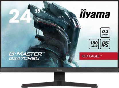 Изображение LCD Monitor|IIYAMA|G2470HSU-B6|24"|Panel IPS|1920x1080|16:9|180Hz|Matte|0.2 ms|Speakers|Colour Black|G2470HSU-B6