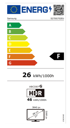 Изображение Monitors Samsung 27 Odyssey G7 G70D UHD 144Hz Gaming