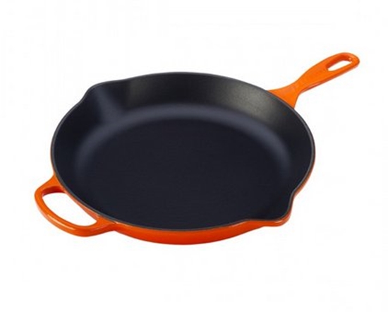 Picture of Le Creuset Frying & Serving Pan Cast Iron Oven Red 23 cm