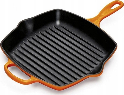 Picture of Le Creuset Grill Pan Cast Iron Square Oven Red 26 cm