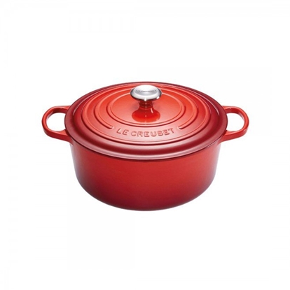Attēls no Le Creuset Signature Casserole round 24 cm Cerise