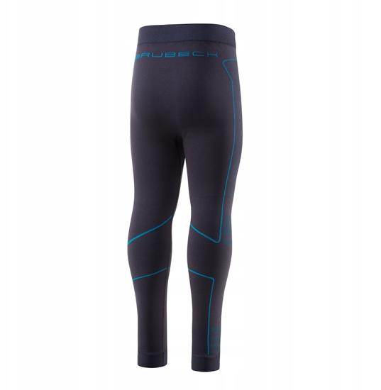 Picture of LE1353K Spodnie dziecice THERMO KIDS grafitowy/niebieski 116/122