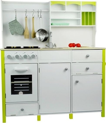 Attēls no Lean Sport Drewniana Kuchnia Dla Dzieci Zielono Biaa