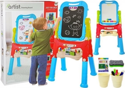 Picture of Lean Sport Tablica Magnetyczna Kredowa 2 w 1 Niebiesko Czerwona Akcesoria