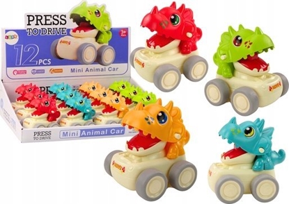 Изображение LeanToys Autko Dinozaur Triceratops Napd Na Nacisk 4 Rodzaje