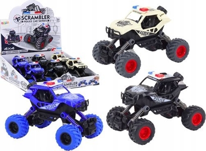 Изображение LeanToys Autko Policyjne Napd Frykcyjny 3 Kolory Terenowe