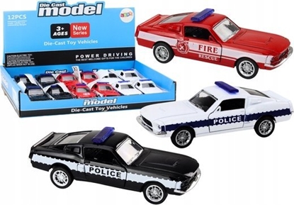 Attēls no LeanToys Auto Policyjne Stra Poarna Pojazdy Uprzywilejowane 1:32 Mix