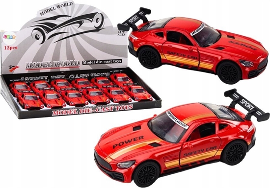 Picture of LeanToys Auto Sportowe Samochód 1:32 Figurka Czerwona Spojler Metal