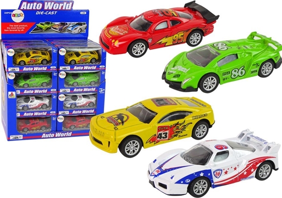 Picture of LeanToys Auto Sportowe Wycigowe Resorak Wycigi 4 Kolory 1:43