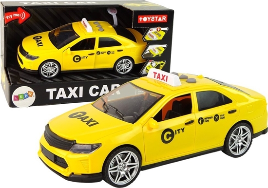 Picture of LeanToys Auto Taxi Pojazd 1:14 wiata Dwiki óte
