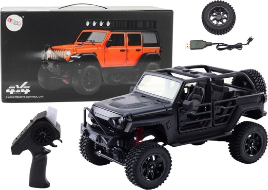Изображение LeanToys Auto Terenowe Zdalnie Sterowane RC 2.4G Napd 4x4 Czarny