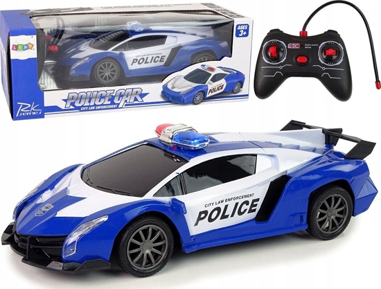 Picture of LeanToys Auto Wycigowe Policja R/C Zdalnie Sterowane Policyjne + Akumulator LEAN Toys