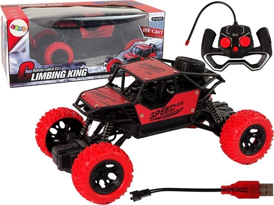 Изображение LeanToys Auto Zdalnie Sterowane Terenowe R/C 1:18 Czerwone