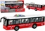 Изображение LeanToys Autobus Na Baterie wiata Dwiki Napd Frykcyjny Czerwony 1:16