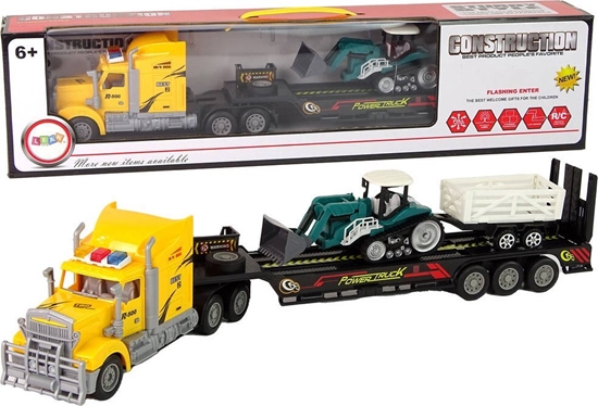 Picture of LeanToys Ciarówka Z Lawet Zdalnie Sterowana R/C  Maszyna z Przyczep óta