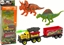 Attēls no LeanToys Dinozaury Zestaw Samochód  Rakieta Z Naczep óty