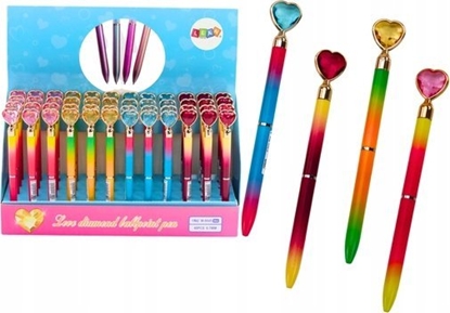 Изображение LeanToys Dugopis Z Diamentem Serce Niebieski Wkad 0.7mm Mix