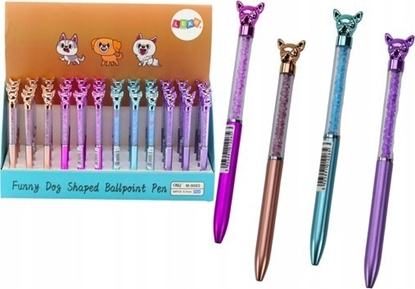 Изображение LeanToys Dugopis Z Pieskiem Diamenciki Niebieski Wkad 0.7mm Mix