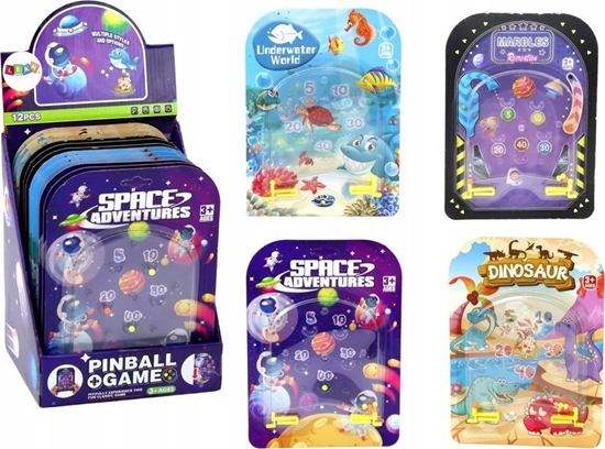 Picture of LeanToys Gra Kieszonkowa Pinball Flipper Kosmos Dinozaury Ocean