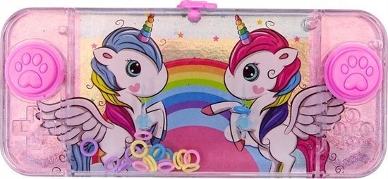 Изображение LeanToys Gra Wodna Konsola Zrcznociowa Róowa Mini Jednoroce Pad Konsola