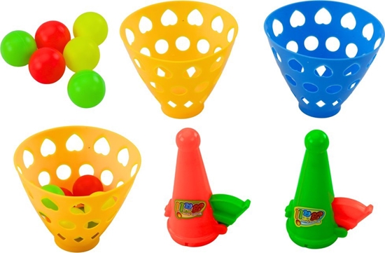 Picture of LeanToys Gra Zrcznociowa apacz Wyrzutnia Piek Koszyczki