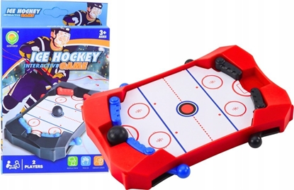Picture of LeanToys Gra Zrcznociowa Mini Gra Hockey Czerwona