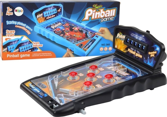 Изображение LeanToys Gra Zrcznociowa Pinball wiata Dwiki Tablica Wyników