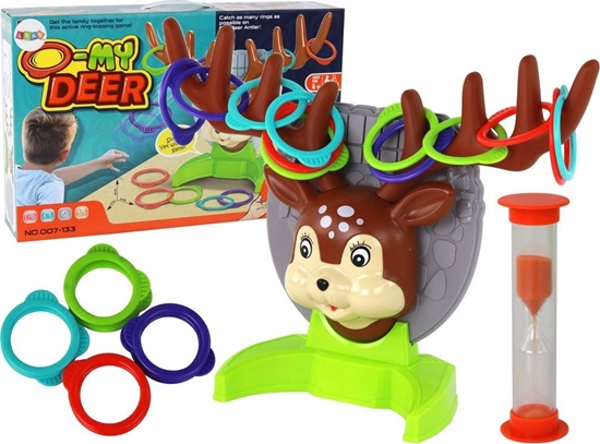 Picture of LeanToys Gra Zrcznociowa Rodzinna Rzut Obrcz W Jelonka