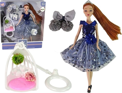 Attēls no LeanToys Lalka Dla Dzieci Emily Hutawka Kwiaty