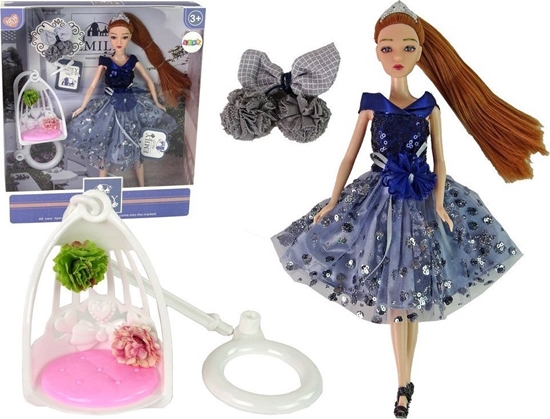 Picture of LeanToys Lalka Dla Dzieci Emily Hutawka Kwiaty