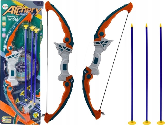 Picture of LeanToys uk Strzelecki Zielono-Pomaraczowy Strzay Z Przyssawkami 3 Sztuki