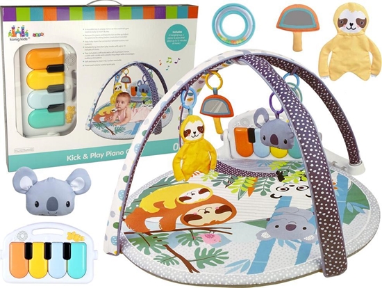 Picture of LeanToys Mata Edukacyjna Koala Pianinko Melodie Zawieszki