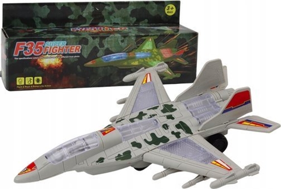 Picture of LeanToys Myliwiec Militarny F35 Jedcy wiata Dwiki Szary