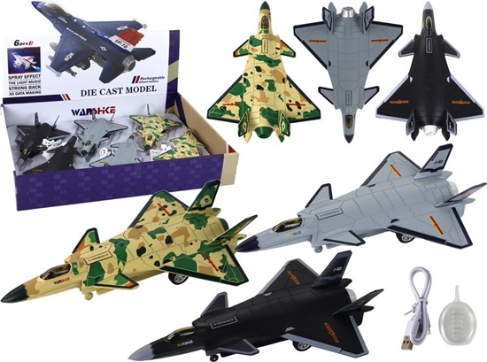 Picture of LeanToys Model Samolotu Na Akumulator Napd Frykcyjny adowarka Para 3 Rodzaje