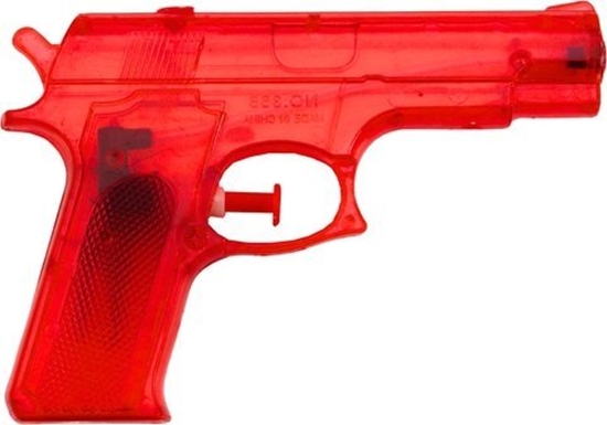 Изображение LeanToys Pistolet Na Wod May Plastikowy Czerwony 15 cm x 10,5 cm LEAN Toys