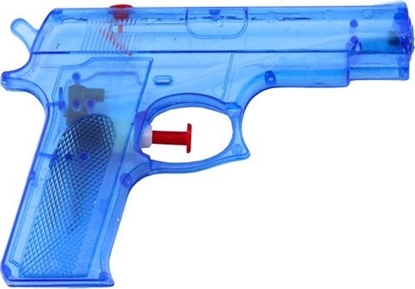 Изображение LeanToys Pistolet Na Wod May Plastikowy Niebieski 15 cm x 10,5 cm LEAN TOYS