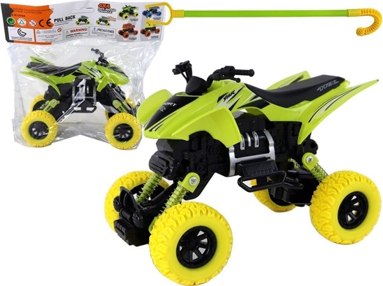 Изображение LeanToys Pojazd Terenowy Pchacz Quad XC Gumowe Koa Zielony