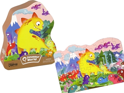 Picture of LeanToys Puzzle Dinozaur Wulkan 48 Elementów