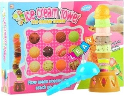 Attēls no LeanToys RODZINNA GRA LODY LODOWA WIEA ICE CREAM TOWER
