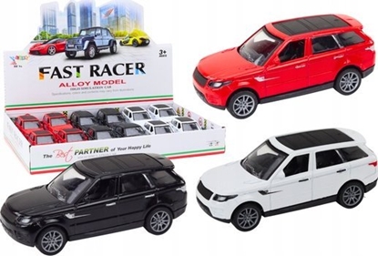 Изображение LeanToys Samochód Osobowy 1:36 Napd Metalowy Czarny Biay Czerwony